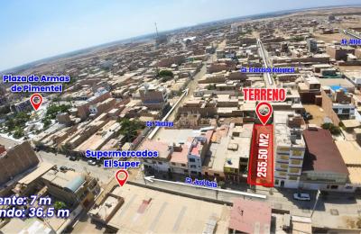 ¡EN VENTA! AMPLIO TERRENO DE 255.50 M2 EN EL CORAZÓN DE PIMENTEL